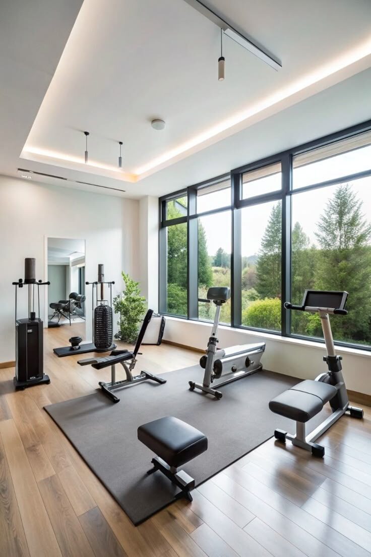 Modern Gym in a Private House